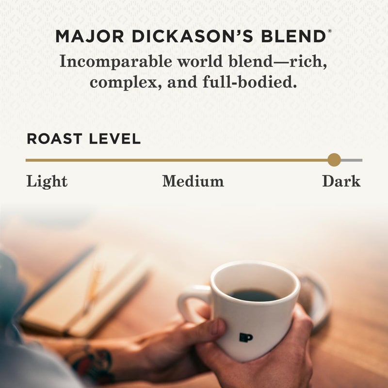 Peet's Coffee قهوة بيتس، تحميص داكن كبسولات كيريج K-Cup - مزيج مايجور ديكاسون 75 عدداً (علبة واحدة تحتوي على 75 كبسولة) - Image 4